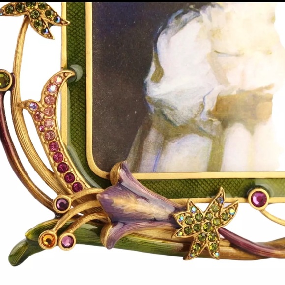 JAY Strongwater BUTTERFLY GREEN PICTURE FRAME
ENAMEL SWAROVSKI CRYSTAL 
5061
NEW - Picture 4 of 4